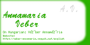 annamaria veber business card